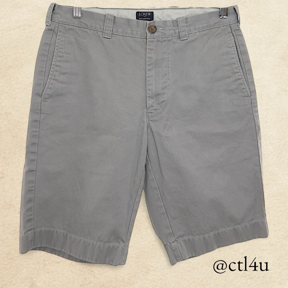 J.Crew Rivington Gray Chino Shorts 31W | Preppy Minimalist Coastal